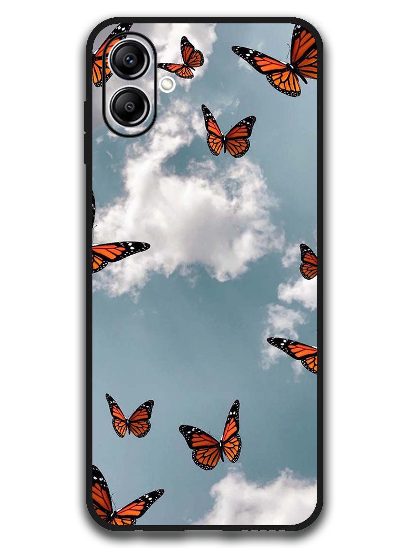 Theodor Case Compatible with Samsung Galaxy A07 6.7 Inch Protection Shockproof Bumper Cover Butterfies - Image 1
